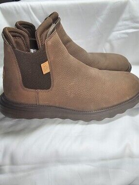 Hey Dude Branson Brown Leather Boots